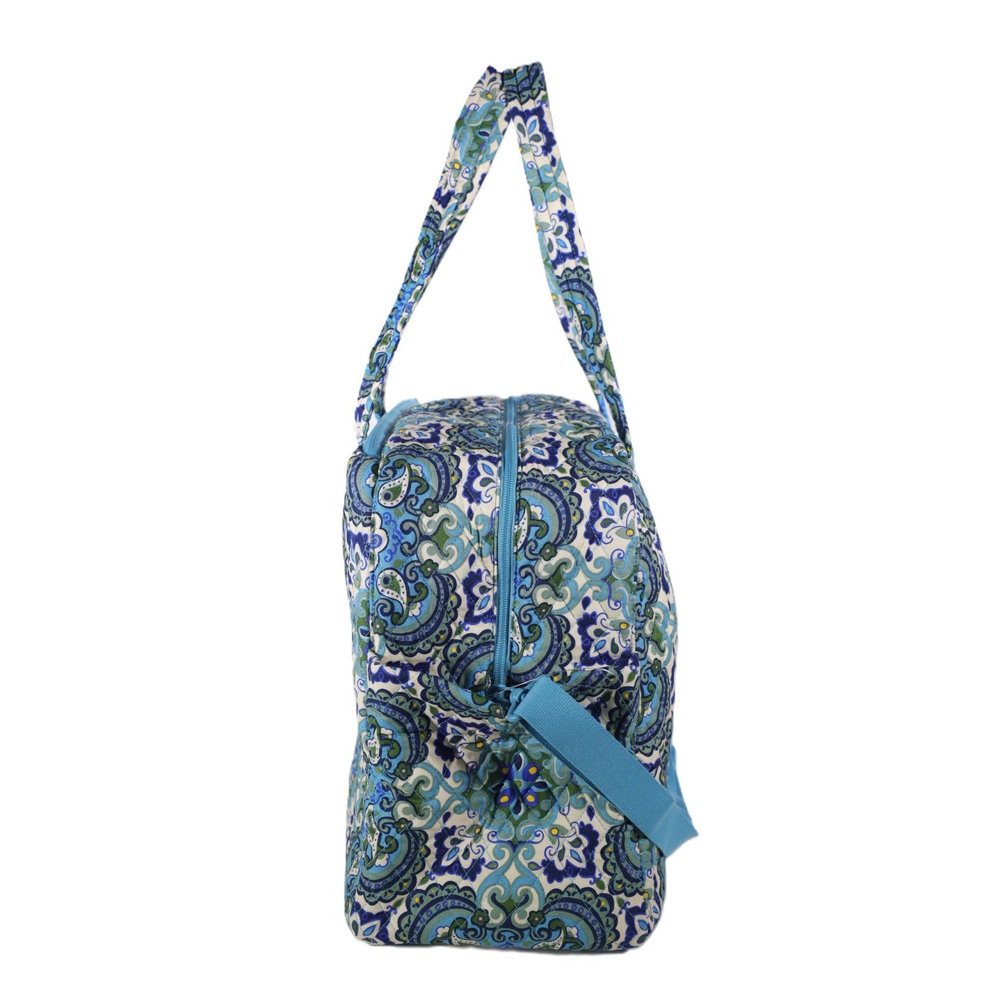 Vera Bradley Large Cotton Quilted Weekender Travel Bag - Maritime Medallion