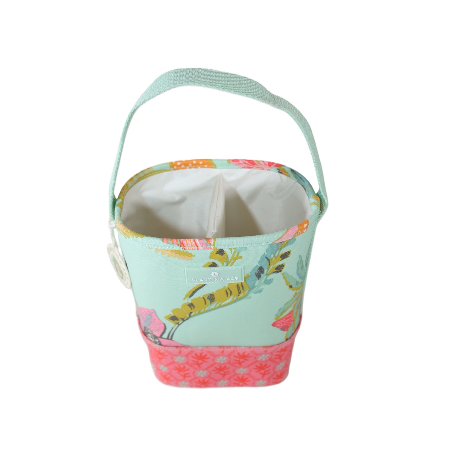 Spartina 449 Double Wine Caddy Coastal Tote Bag - Queenie Tropical Floral