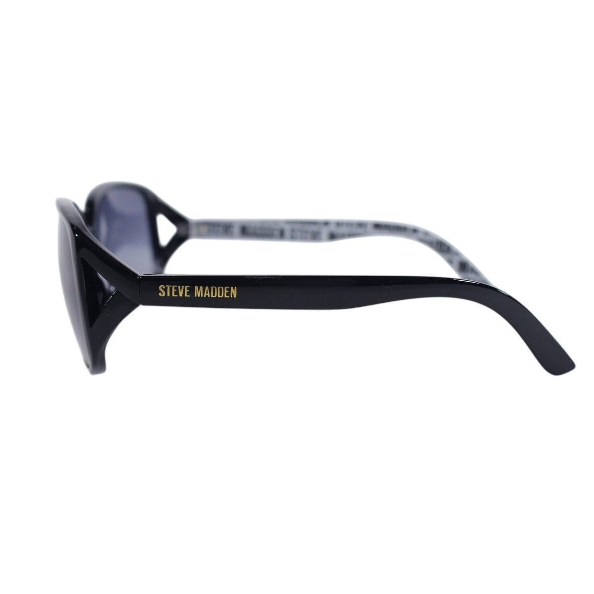 Steve Madden DREN Oval Women's Sunglasses - Black / Smoke Gradient