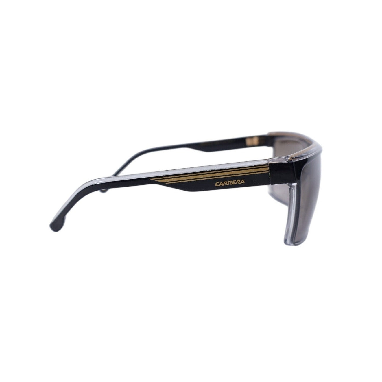Carrera Men's Square Lightweight Sunglasses - Black Gold / Brown Gradient