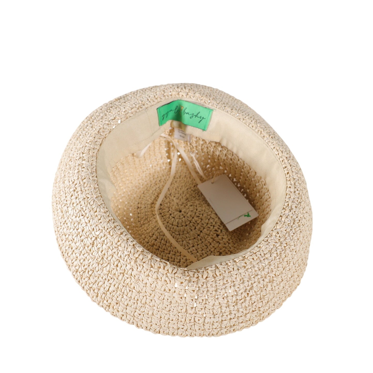 Gyal Bashy Boano Crochet Bucket Hat – Natural Straw