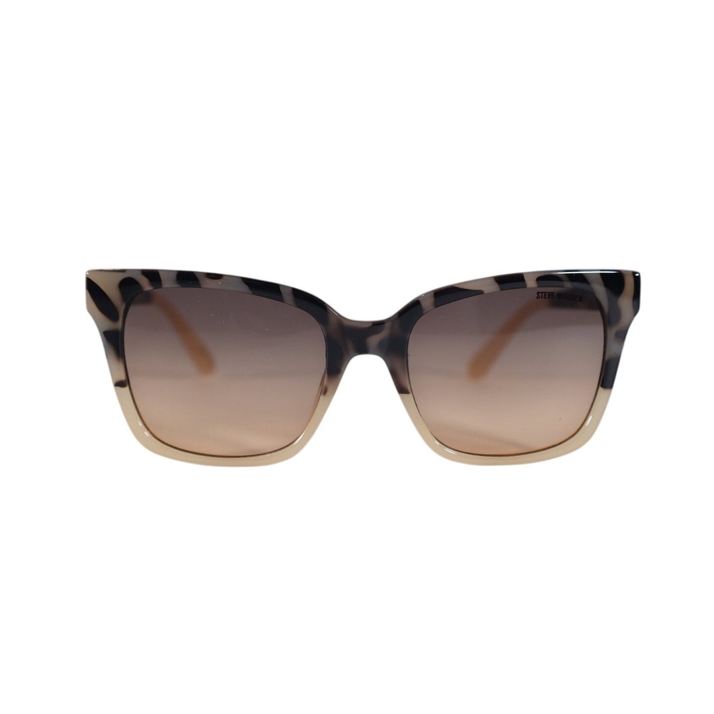Steve Madden DELEGRO Square Women’s Sunglasses–Beige Leopard / Brown–NWT