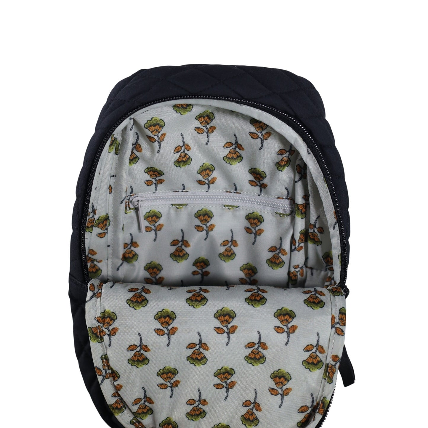 Vera Bradley Cotton Quilted Essential Sling Backpack - Moonless Night Black