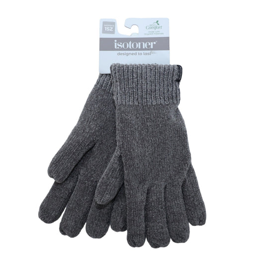 Isotoner EcoComfort Women's Knit Fleece Lined Gloves - One Size - Grey