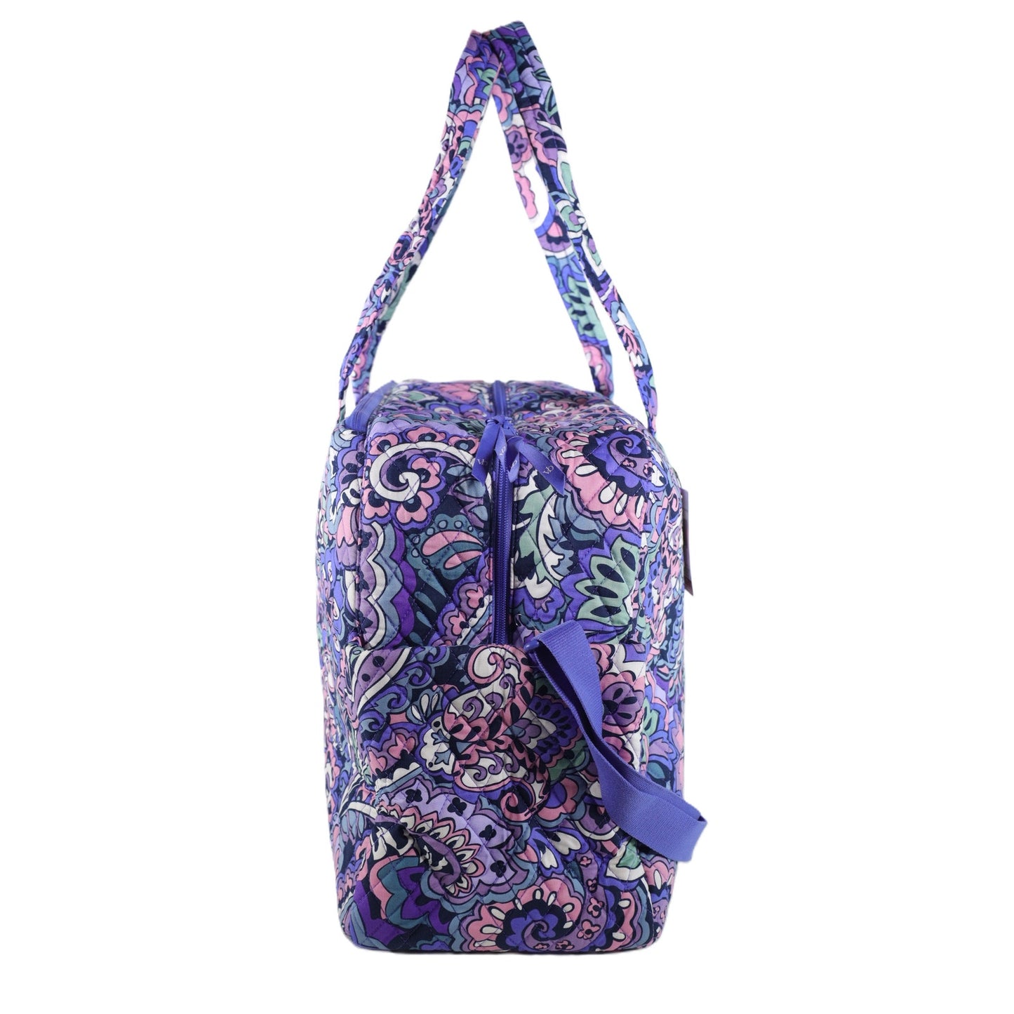 Vera Bradley Large Cotton Quilted Weekender Travel Bag - Floral Swirls
