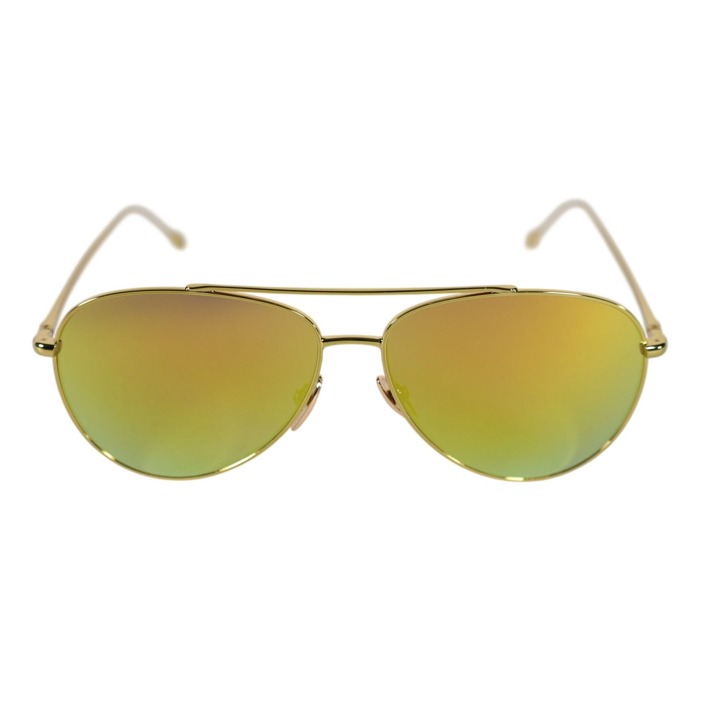 Isabel Marant Metal Aviator Sunglasses - Yellow Gold / Yellow Mirror