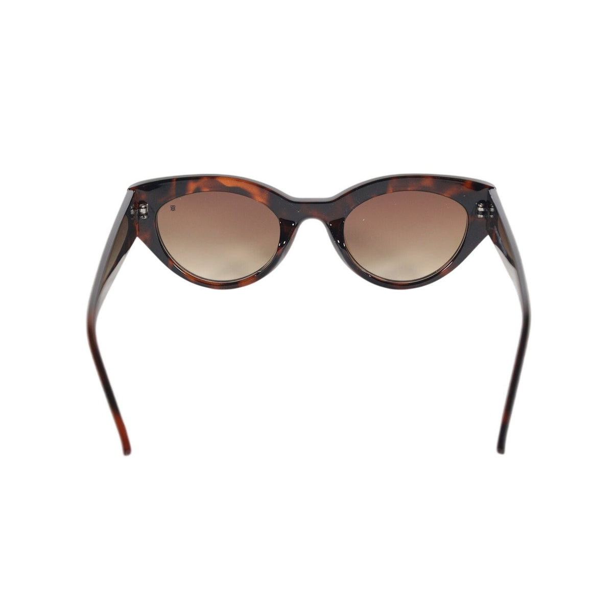 Tommy Hilfiger Women’s Oval Sunglasses – Dark Tortoise / Brown Gradient