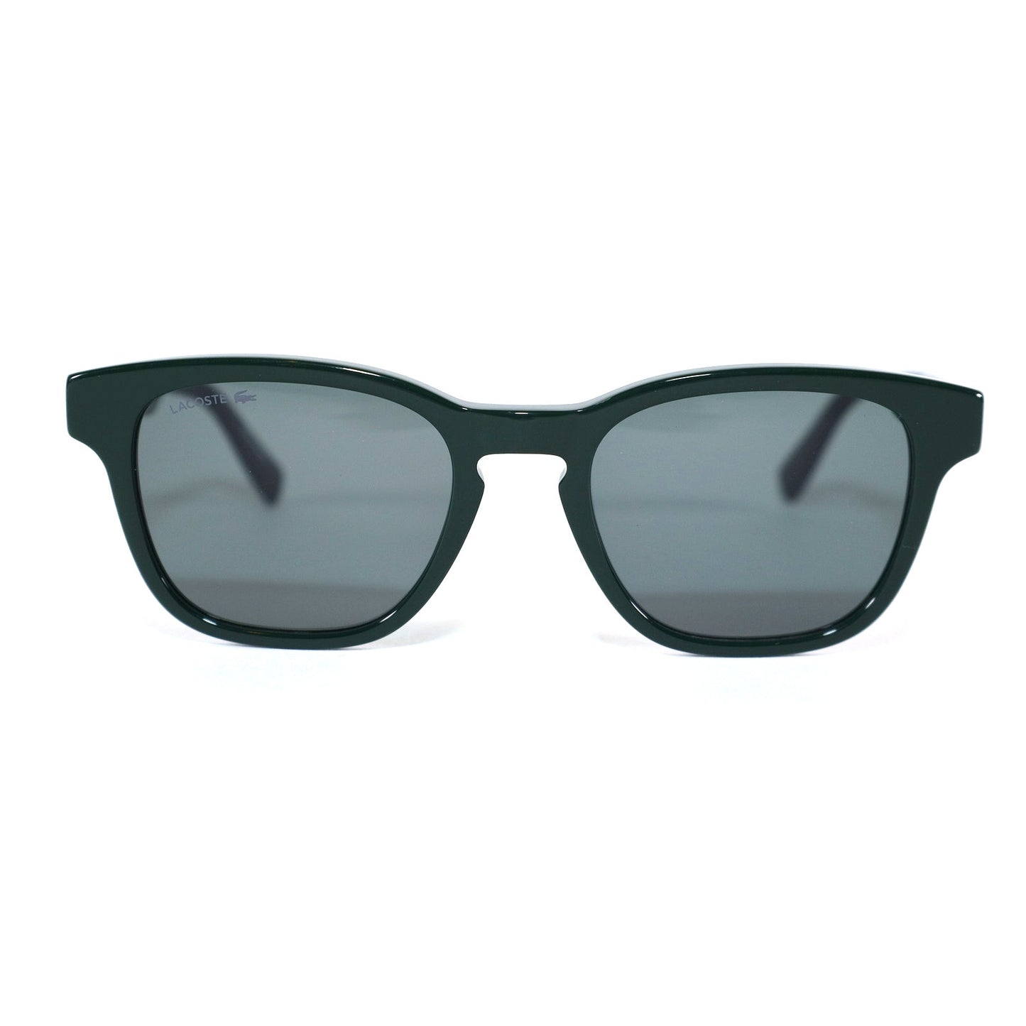 Lacoste Rounded Square Men's Sunglasses – Deep Jade Green / Grey Lenses