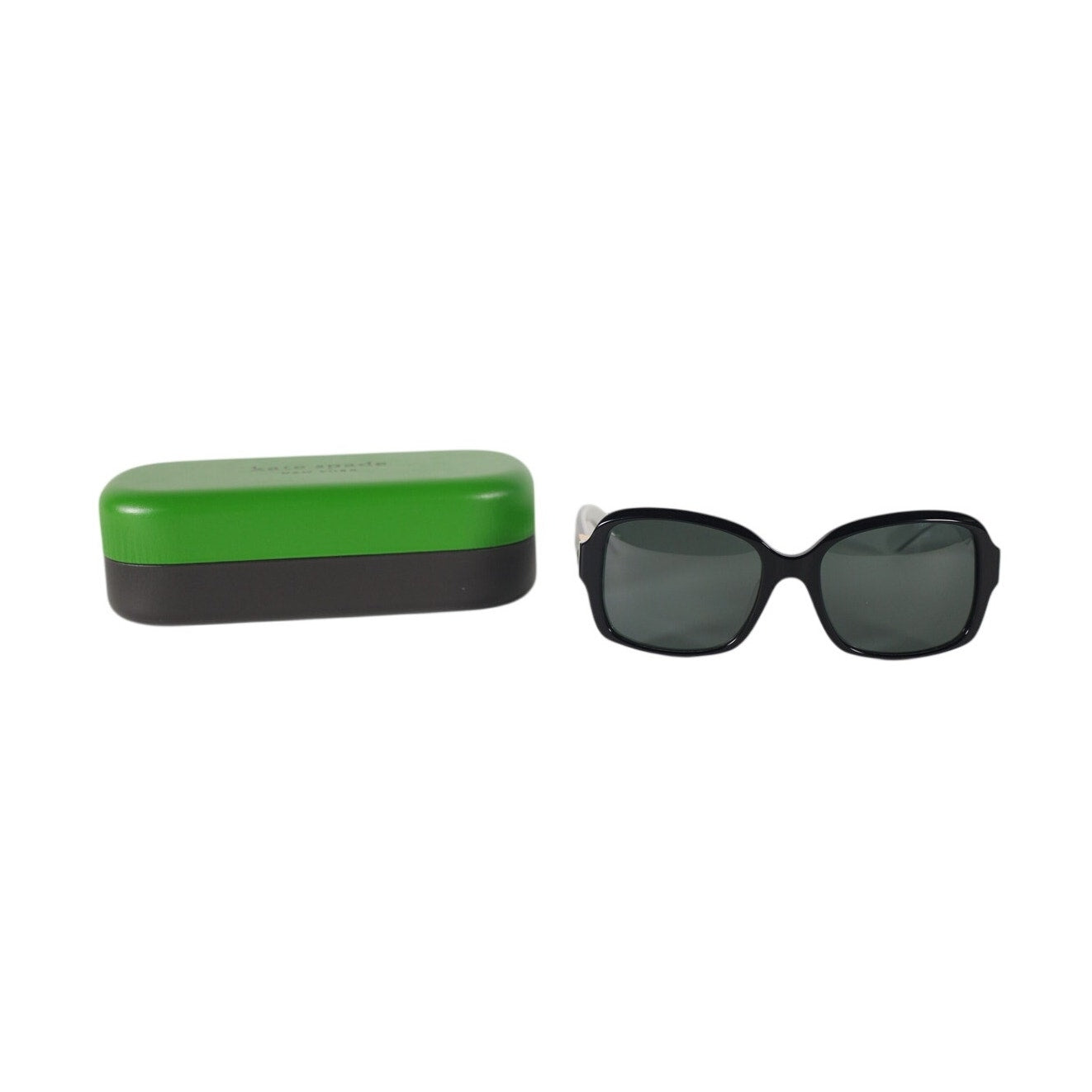 Kate Spade ANNORA Oval Rectangle Polarized Sunglasses - Black / Grey