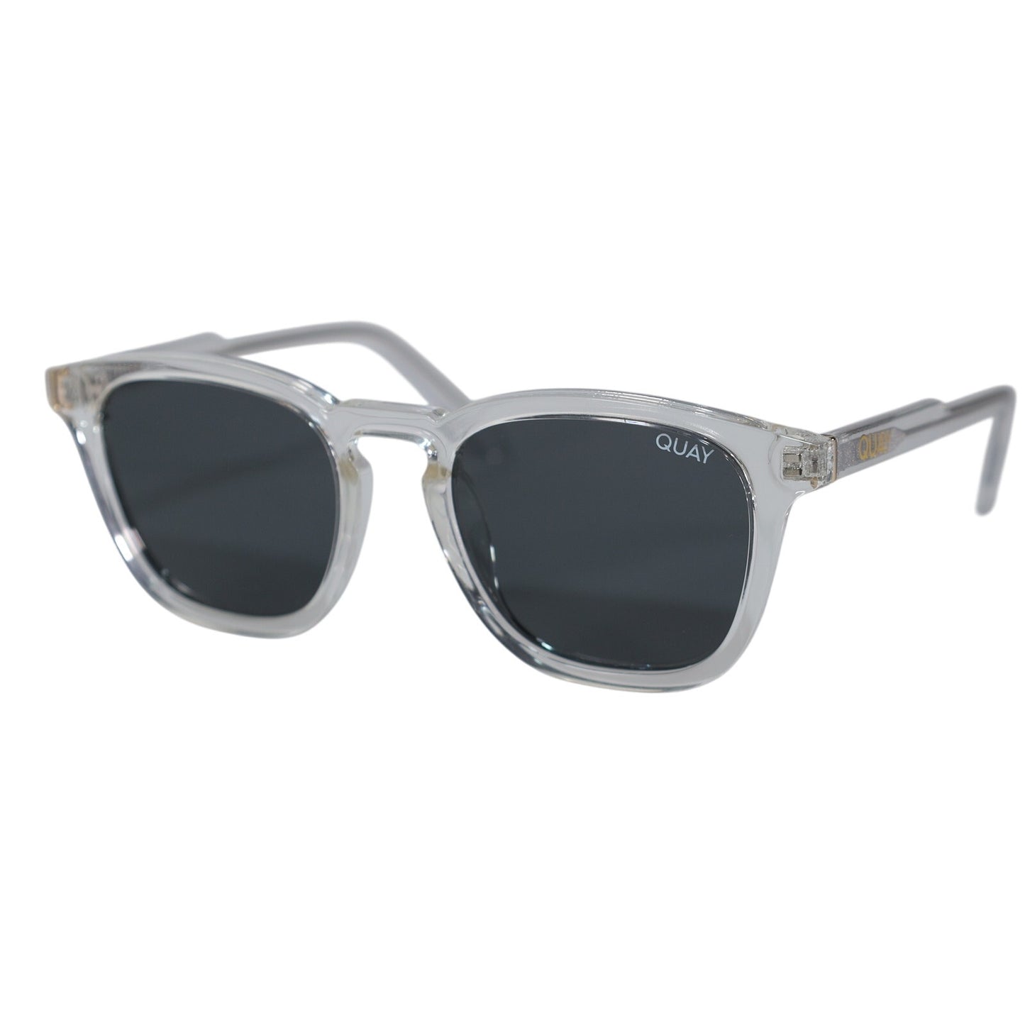 Quay Australia JACKPOT Round Sunglasses - Clear / Smoke