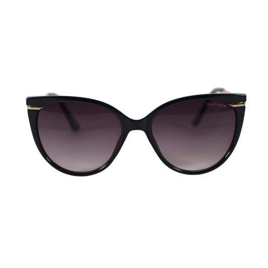 Tommy Hilfiger Cat Eye Women's Sunglasses - Black / Grey Gradient