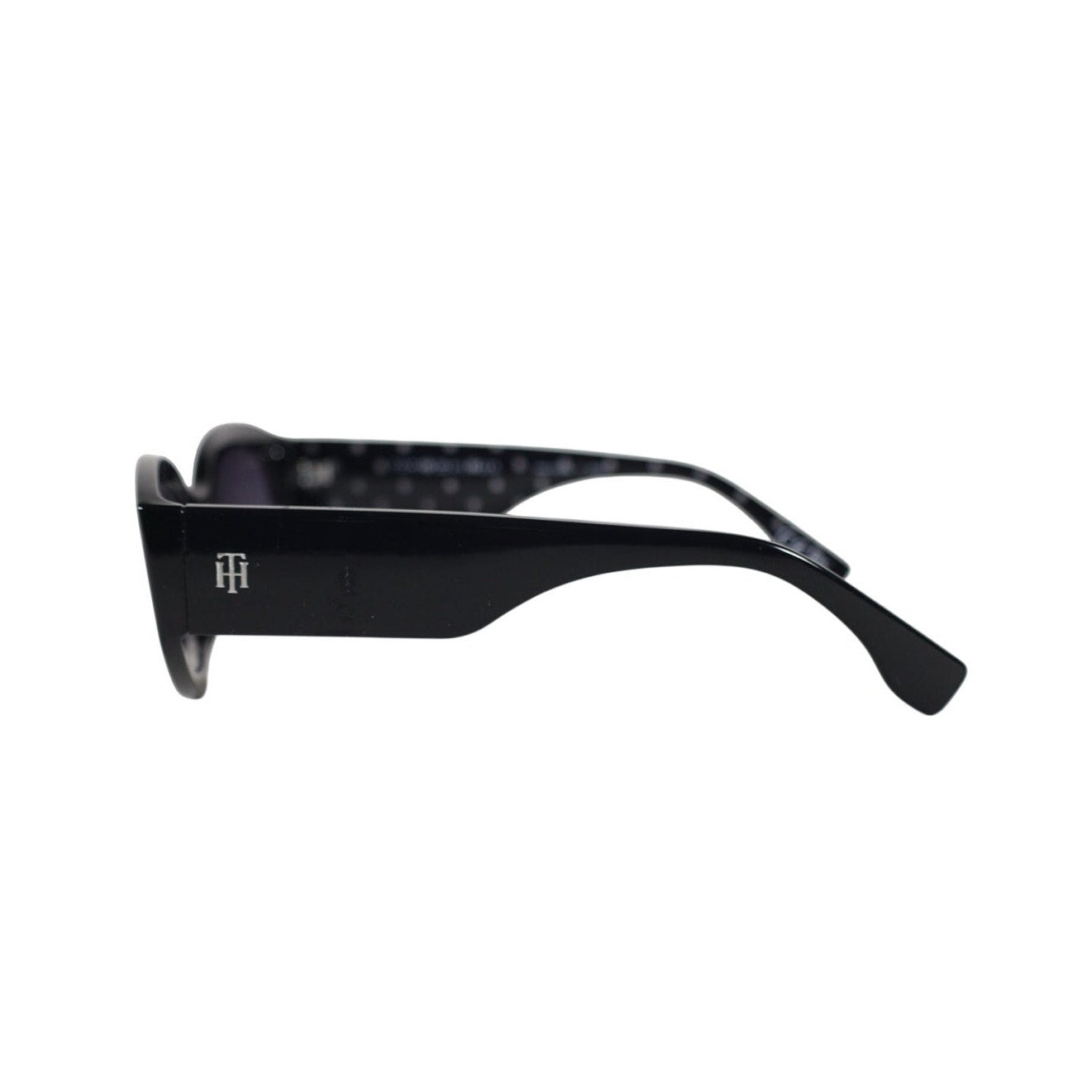 Tommy Hilfiger Women’s Oval Sunglasses – Black / Grey Gradient