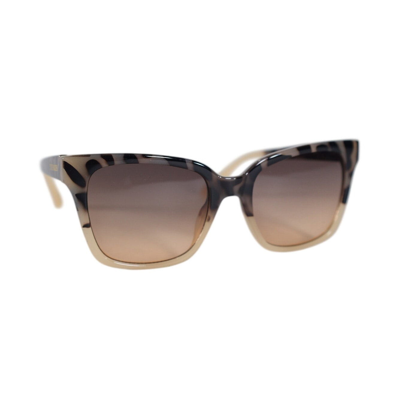 Steve Madden DELEGRO Square Women’s Sunglasses–Beige Leopard / Brown–NWT