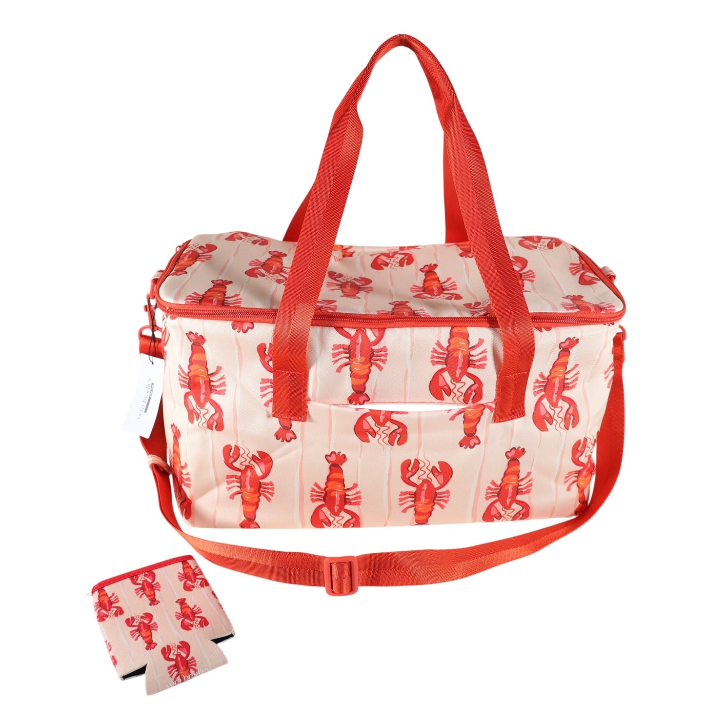 Vera Bradley Lobster Print Insulated Family Cooler Beach Picnic Travel Bag