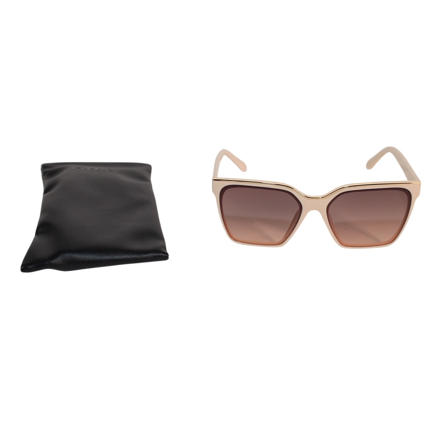 Quay Australia LEVEL UP Square Sunglasses - Champagne / Brown Fawn