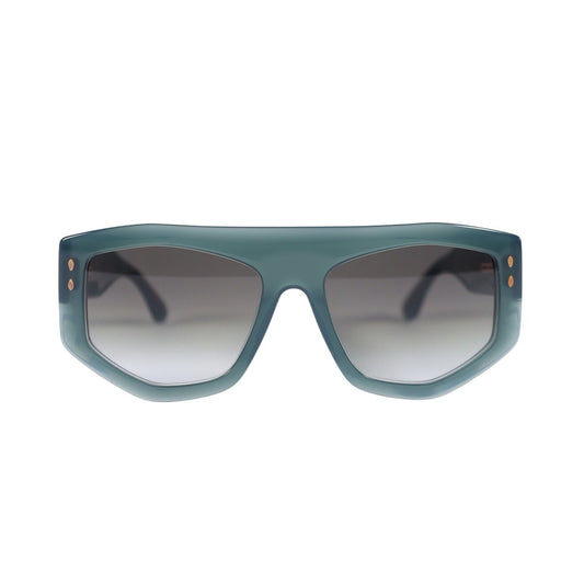 Isabel Marant Geometric Women's Sunglasses - Green / Grey Gradient