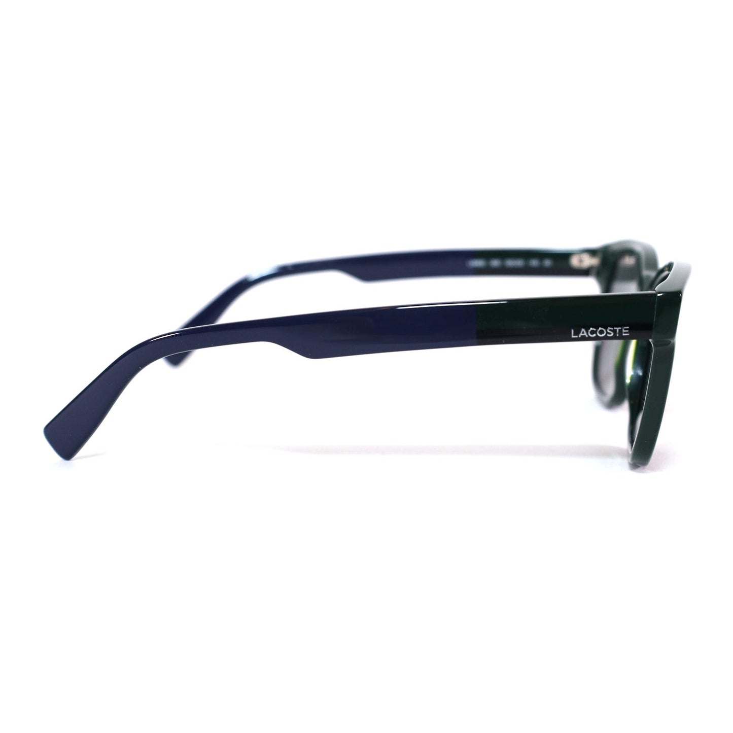 Lacoste Rounded Square Men's Sunglasses – Deep Jade Green / Grey Lenses