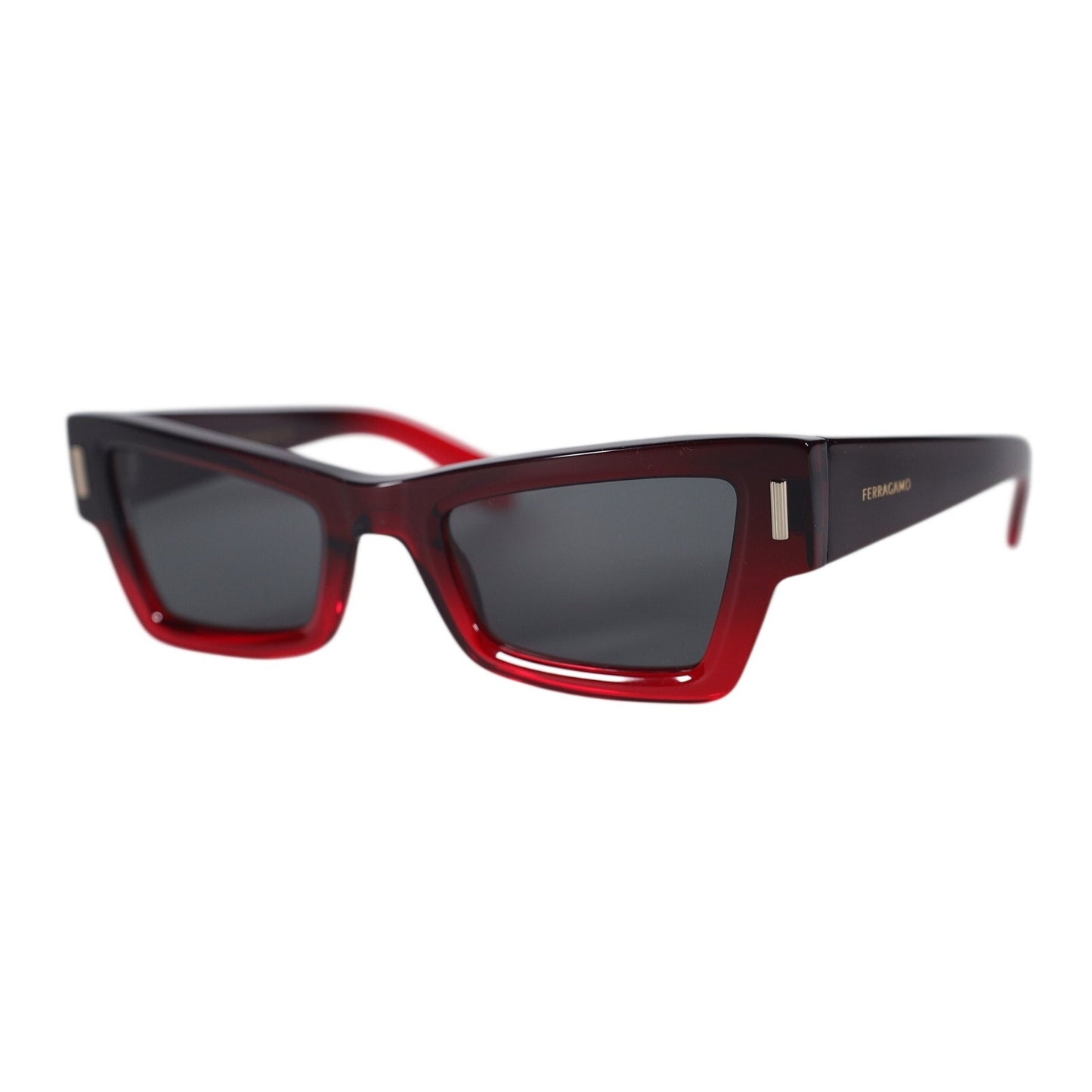 Salvatore Ferragamo Cat Eye Ombre Sunglasses - Gradient Transparent Dark Red
