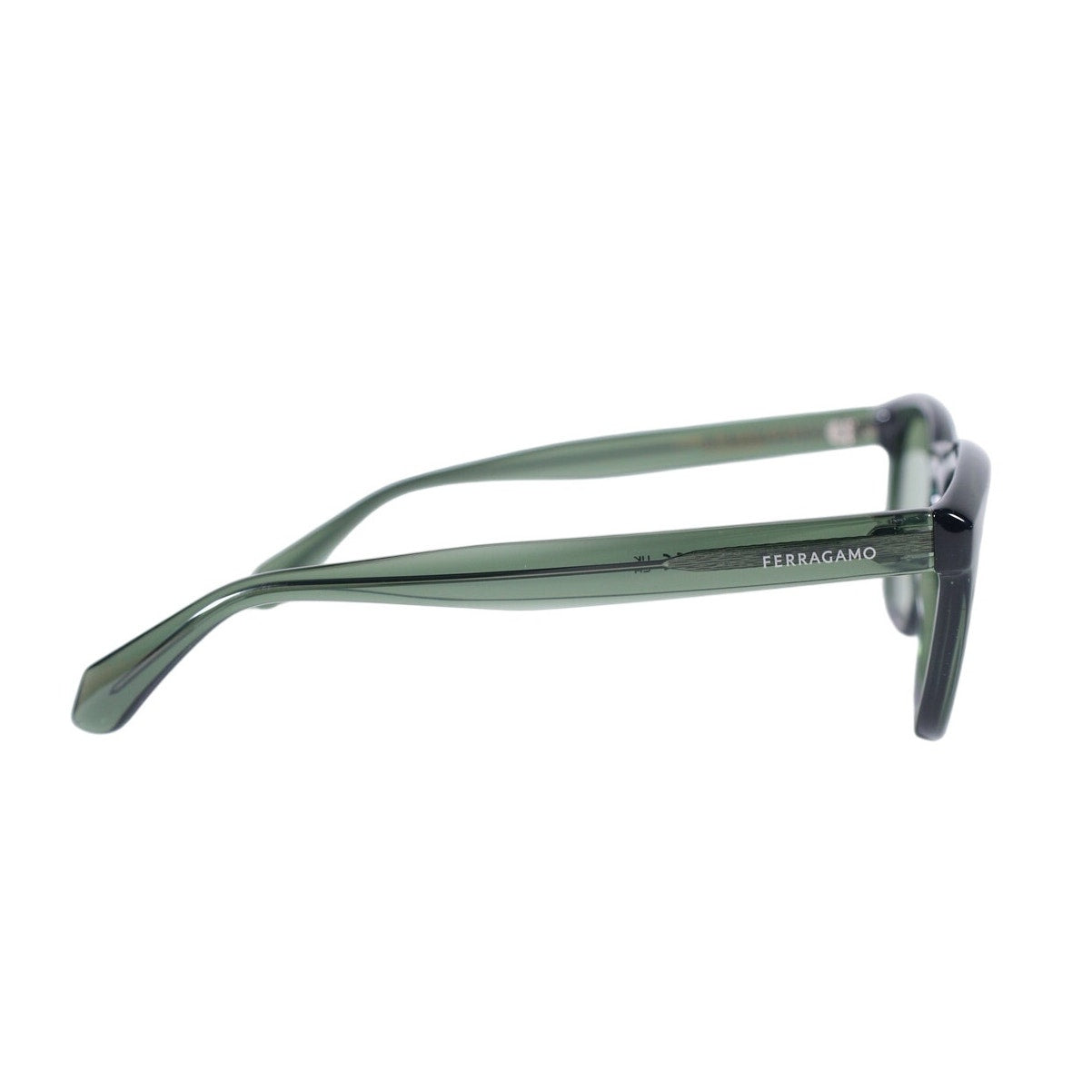 Salvatore Ferragamo Round Sunglasses - Green / Green