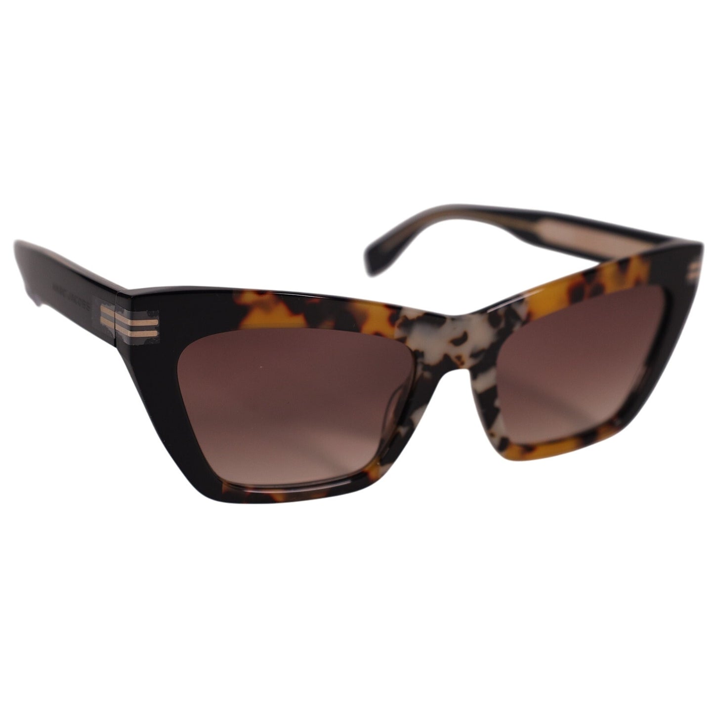Marc Jacobs Rectangle Cat Eye Sunglasses - Havana / Brown Gradient