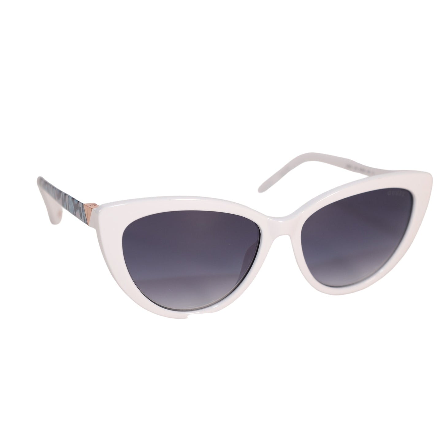 Guess Cat Eye Womens Sunglasses - White/Blue Gradient