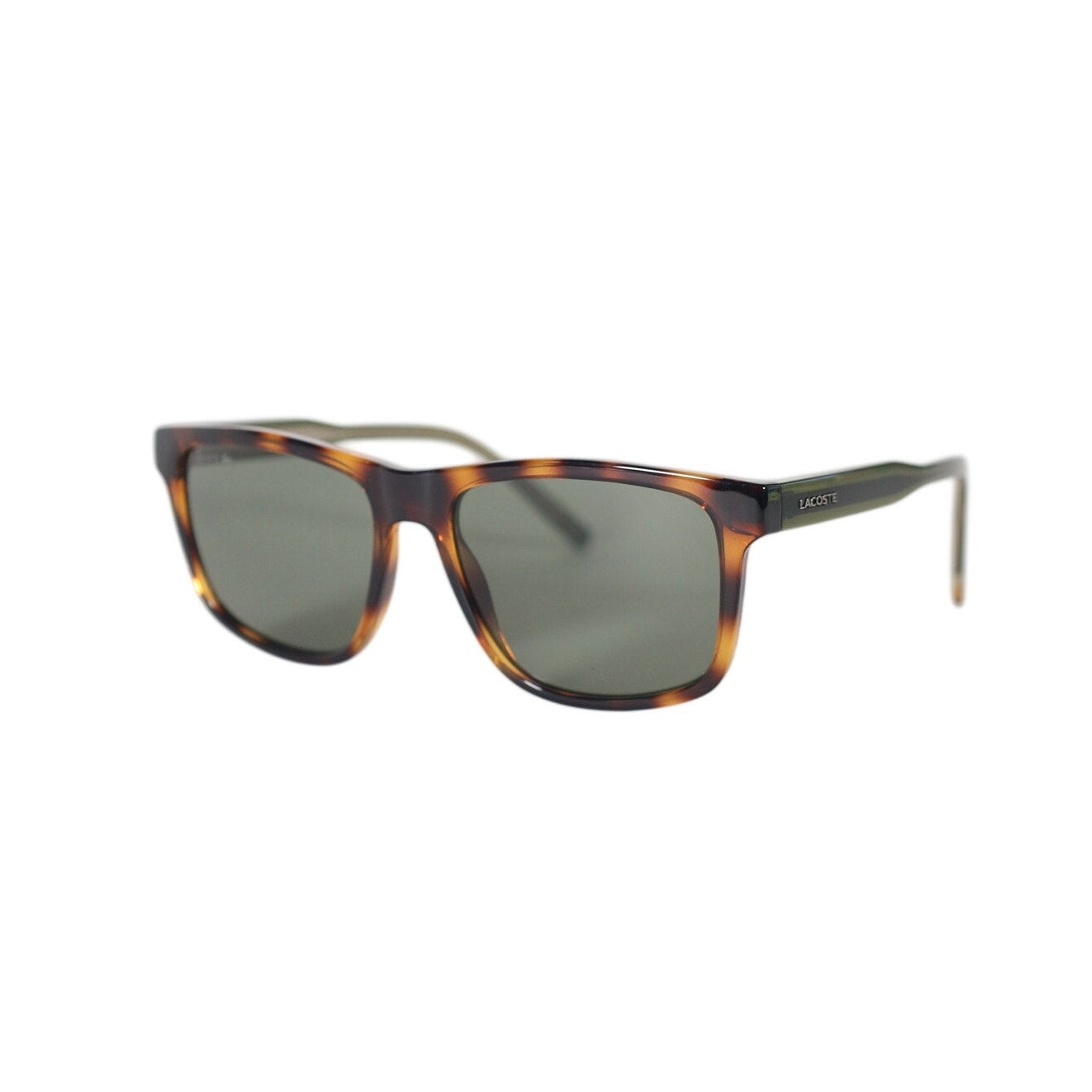 Lacoste Men's Square Lightweight Sunglasses - Tortoise / Green