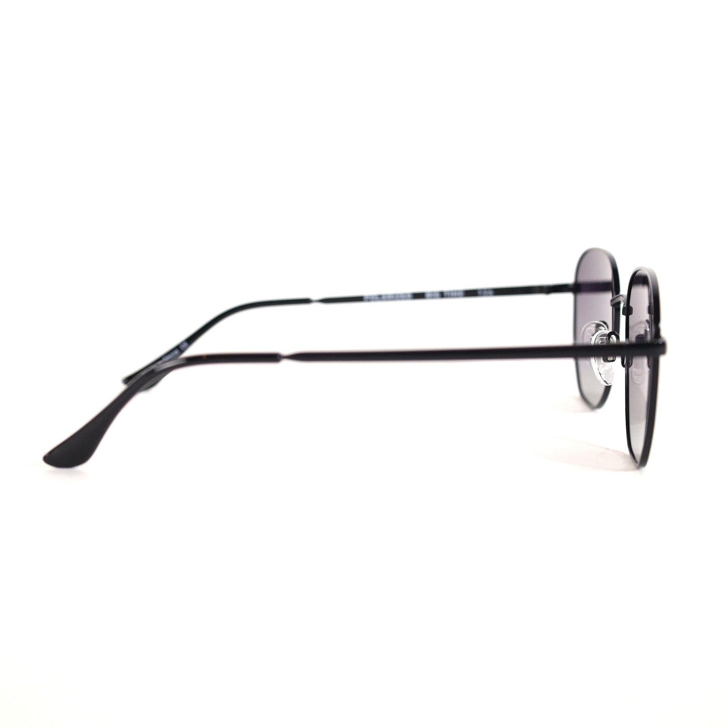 Quay Australia BIG TIME Round Polarized Sunglasses - Black / Smoke