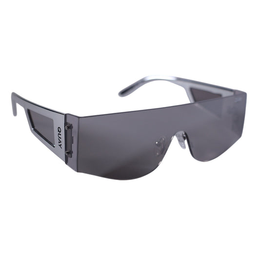 Quay Australia NEW WAVE Shield Sunglasses - Chrome / Silver Mirrored