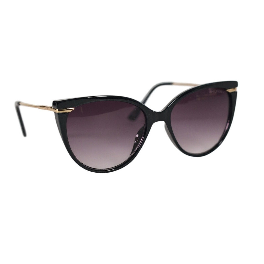 Tommy Hilfiger Cat Eye Women's Sunglasses - Black / Grey Gradient