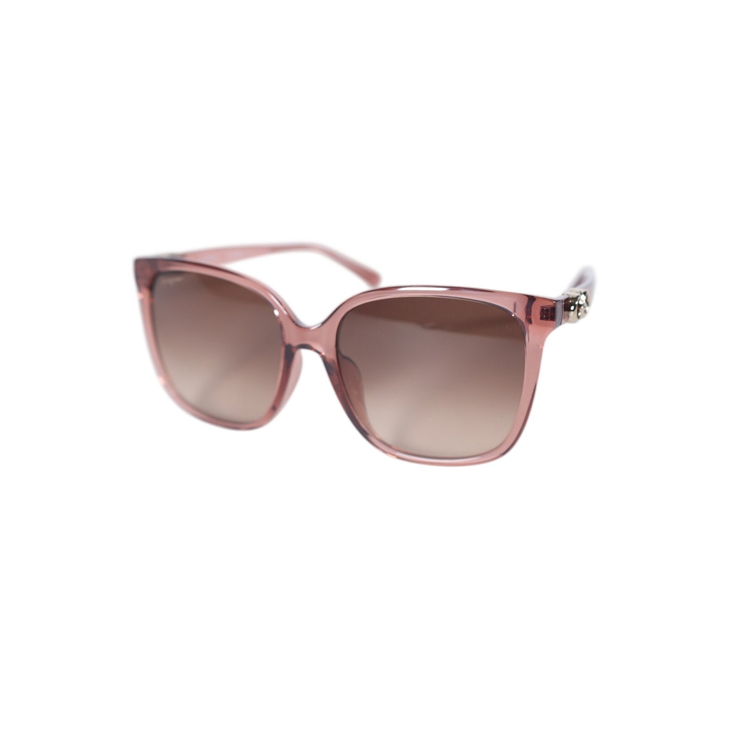 Salvatore Ferragamo Oversized Cat Eye Sunglasses - Transparent Nude Pink