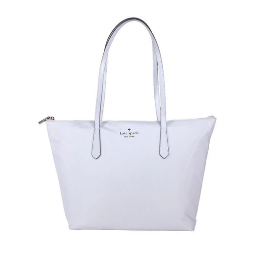 Kate Spade Kitt Nylon Large Daily Tote Shoulder Bag - Platinum Grey