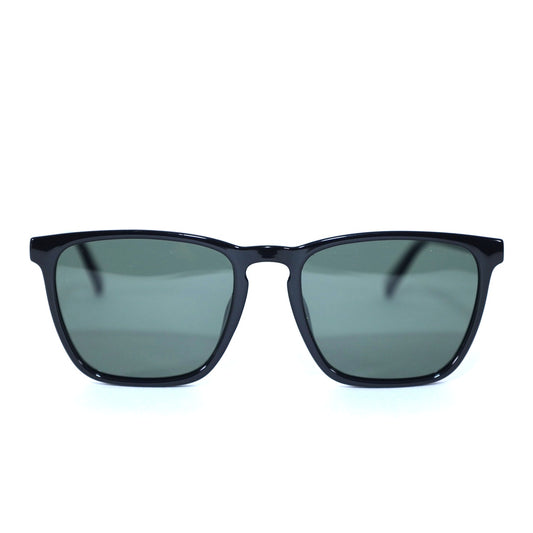 Le Specs BAD MEDICINE D Frame Square Sunglasses - Black / Khaki Green