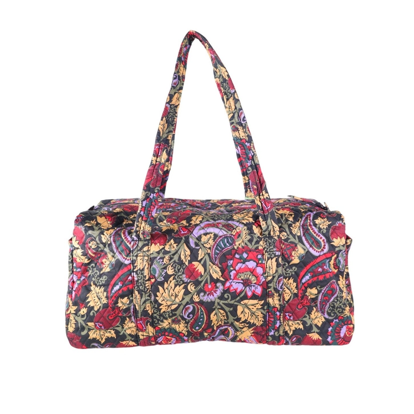 Vera Bradley Quilted Cotton Original Duffel Bag - Midnight Garden Paisley