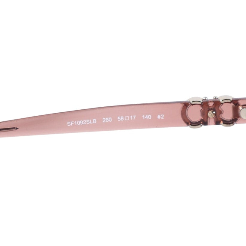 Salvatore Ferragamo Oversized Cat Eye Sunglasses - Transparent Nude Pink