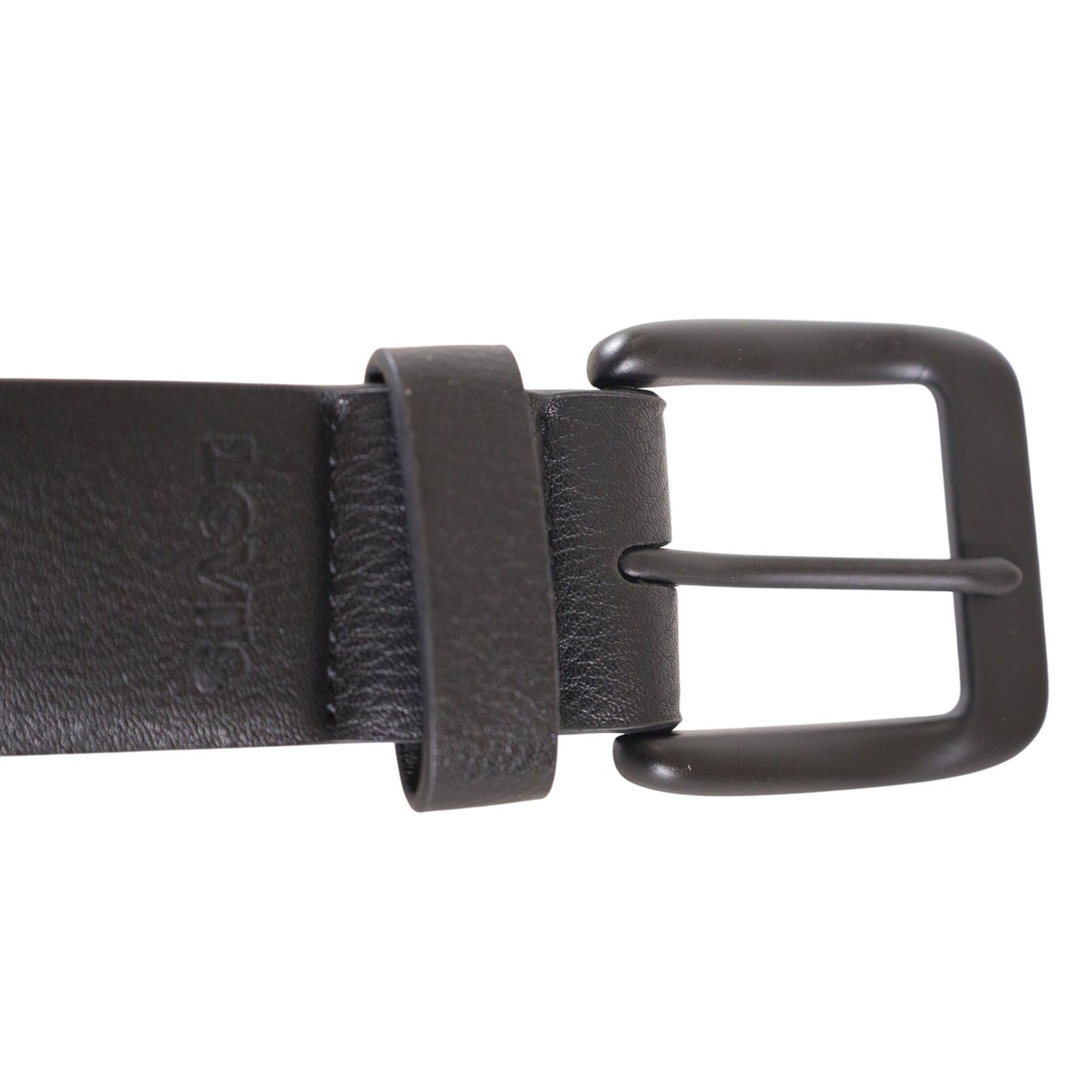 Levi’s Black Faux Leather Men’s Belt – Size 34/36 – Black Buckle