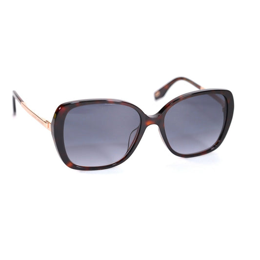 Marc Jacobs Womens Oval Butterfly Sunglasses-Black Brown Tortoise/Dark Grey