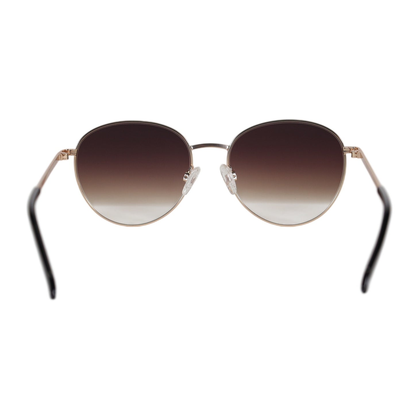 Quay Australia LOOP ME IN Round Oversized Sunglasses – Gold / Brown Fade
