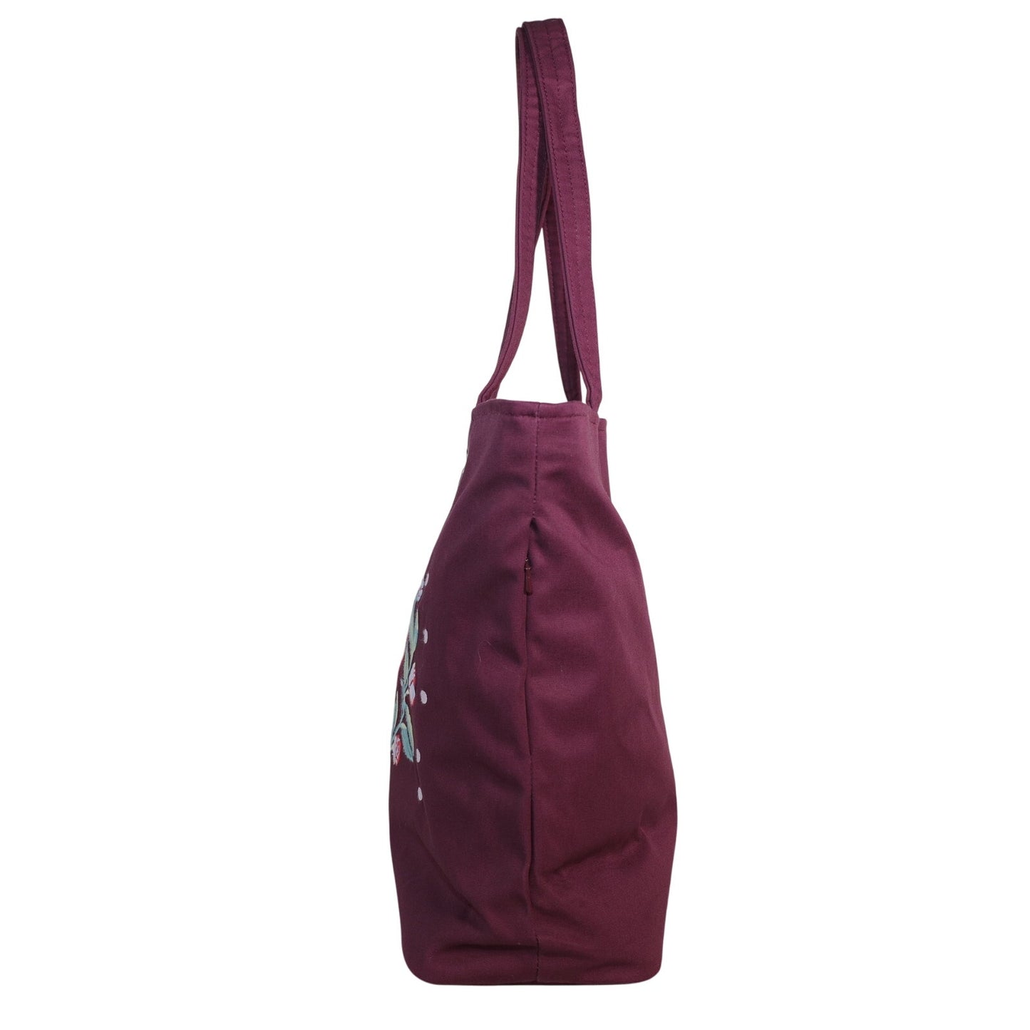 Vera Bradley Cotton Twill Vera Tote - Imperial Hearts Burgundy Red