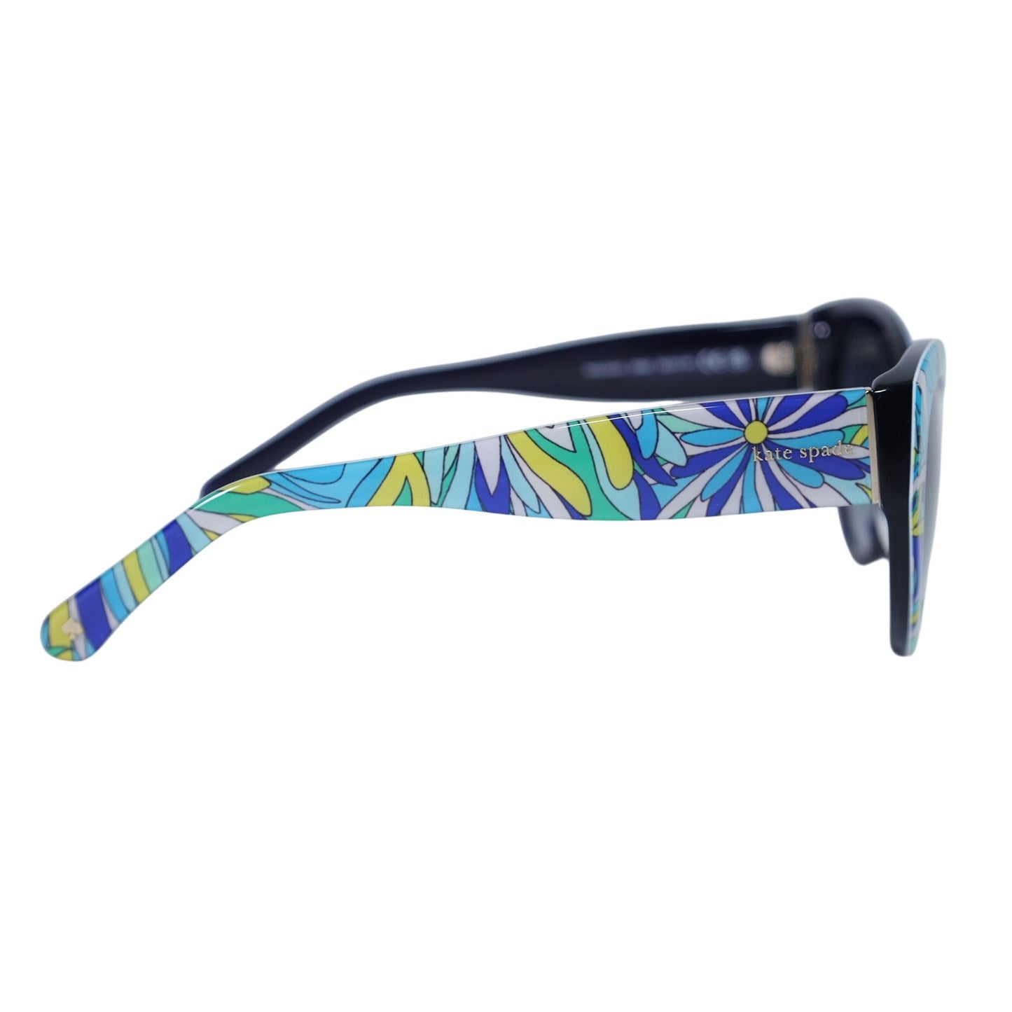 Kate Spade PAISLEIGH Floral Cat Eye Sunglasses - Blue Flower Print