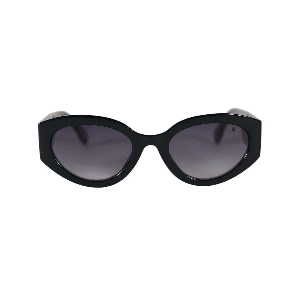 Tommy Hilfiger Women’s Oval Sunglasses – Black / Grey Gradient