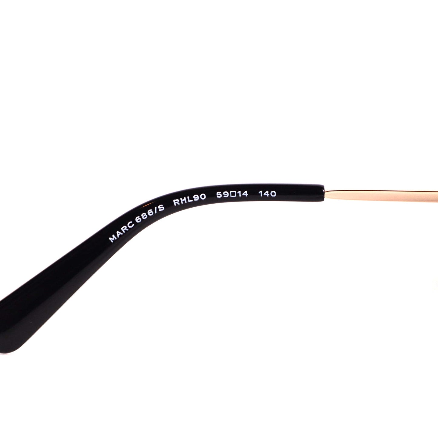 Marc Jacobs Classic Aviator Sunglasses - Gold / Black