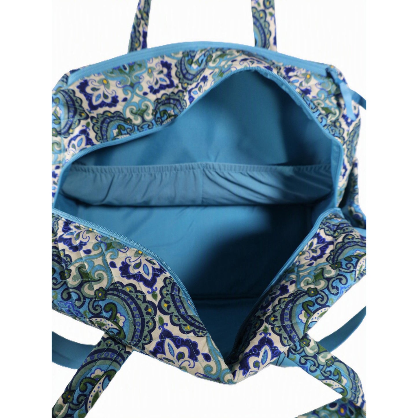 Vera Bradley Large Cotton Quilted Weekender Travel Bag - Maritime Medallion