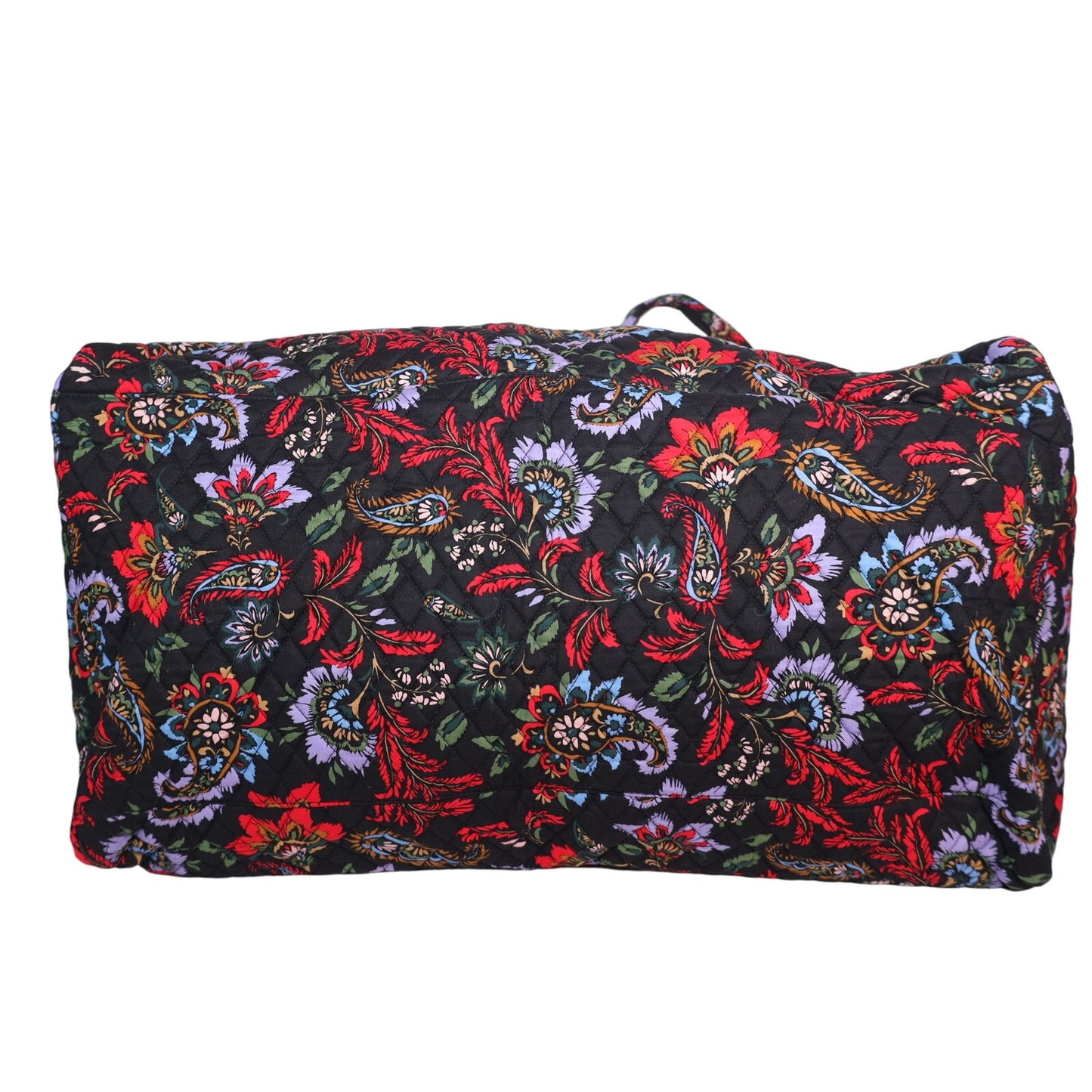 Vera Bradley XL Traveler Quilted Cotton Duffel Bag - Venetian Paisley - Black