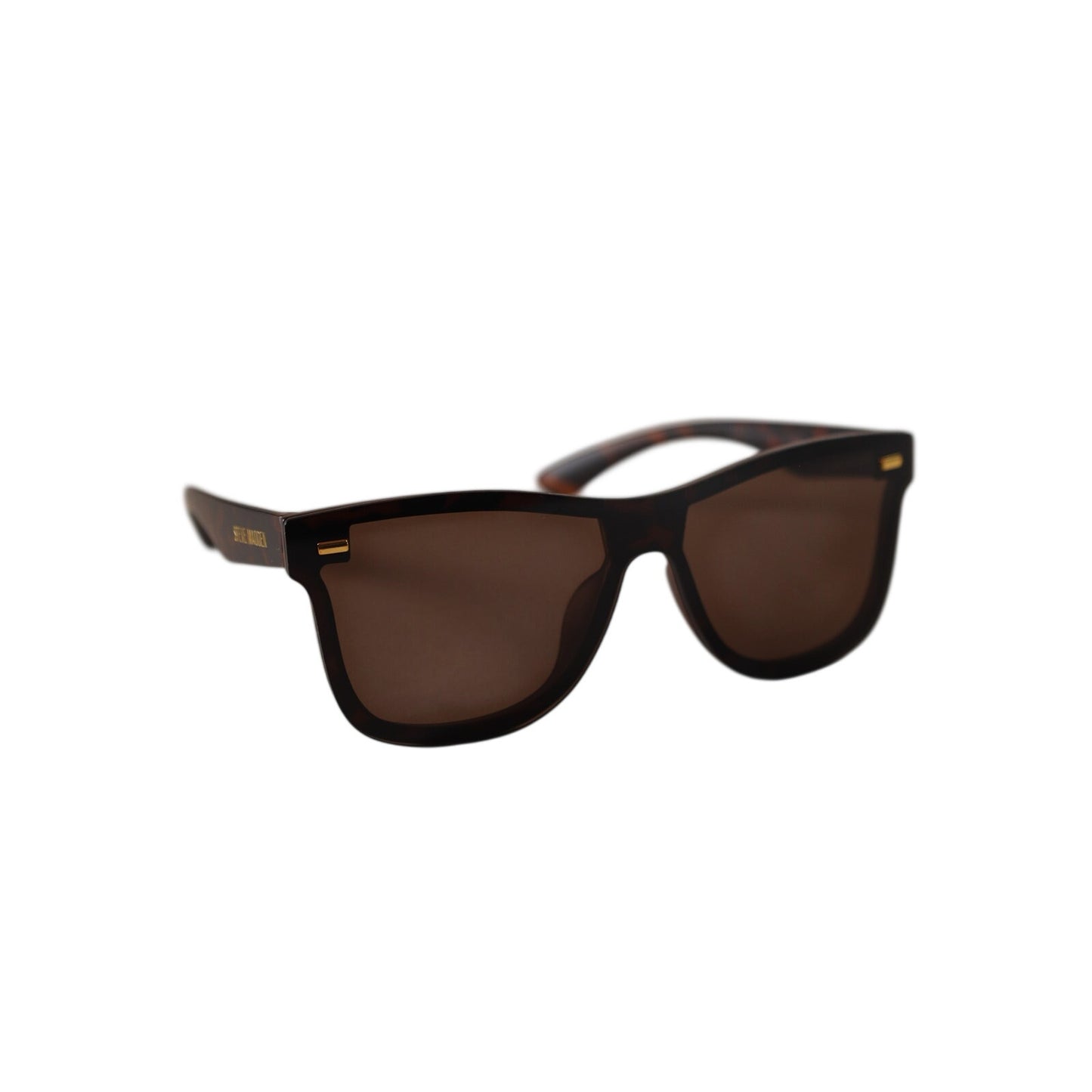Steve Madden MARLINS Lightweight Shield Sunglasses - Tortoise / Brown