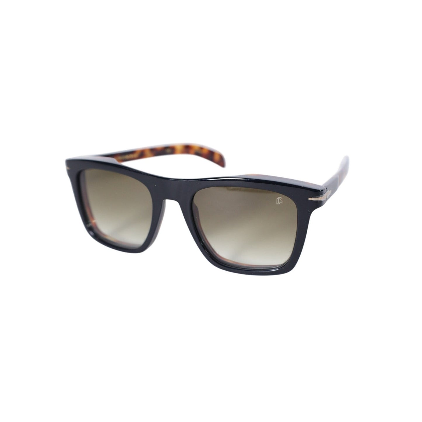 David Beckham Square Men's Designer Sunglasses - Black / Tortoise Arms