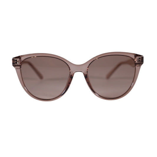 Salvatore Ferragamo Round Cat Eye Sunglasses - Transparent Sand / Sand Gradient