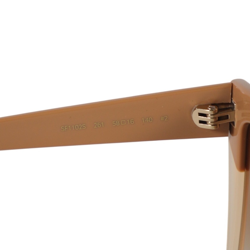 Salvatore Ferragamo Oversized Square Sunglasses - Caramel / Brown Gradient