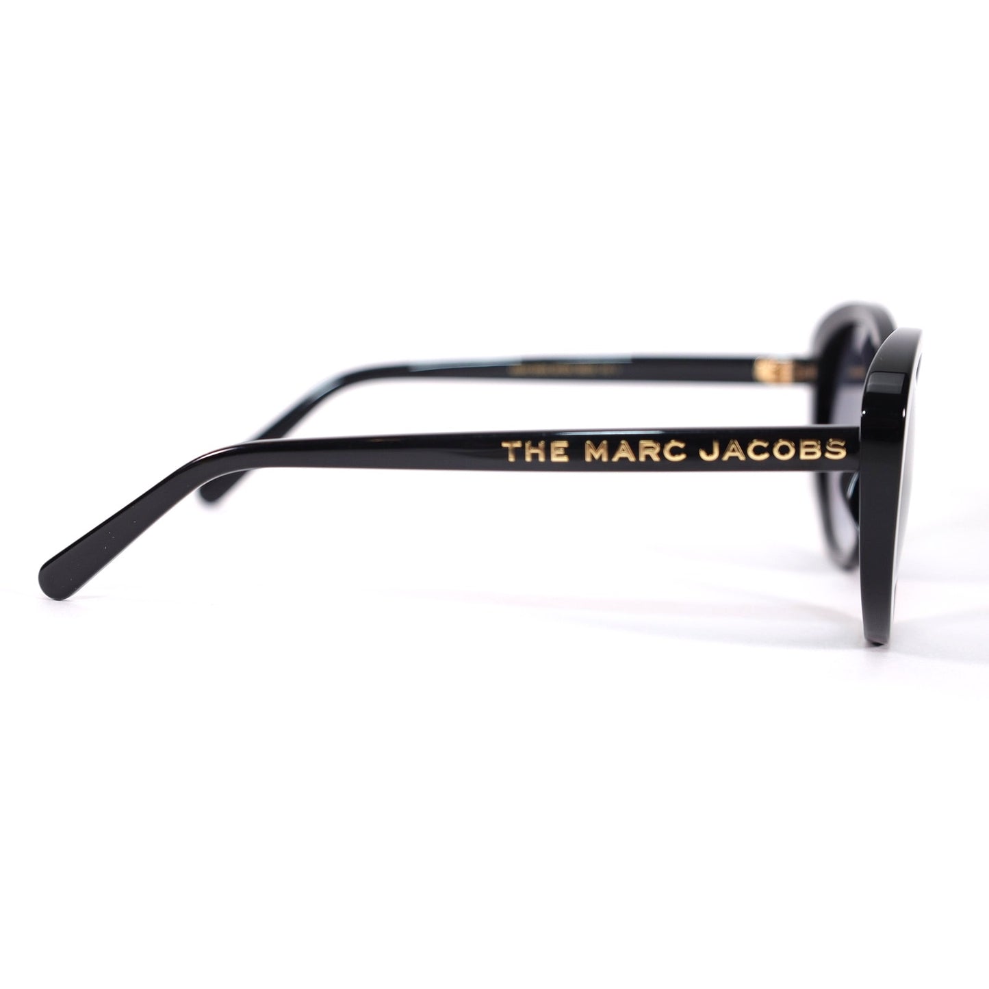 Marc Jacobs Oval Womens Sunglasses - Black / Grey