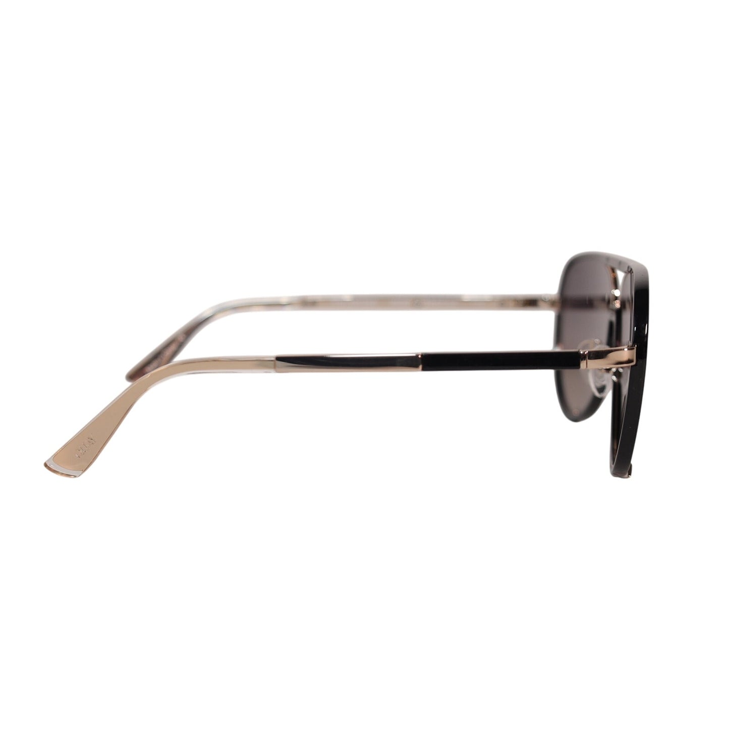 Quay Australia HIGH PROFILE Polarized Sunglasses - Black Gold / Smoke Taupe