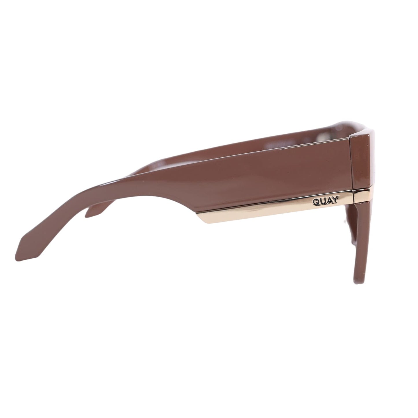 Quay Australia NOTORIOUS Oversized Square Womens Sunglasses - Doe/Brown